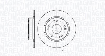 Magneti Marelli Bremsscheibe [Hersteller-Nr. 361302040723] für Honda von MAGNETI MARELLI