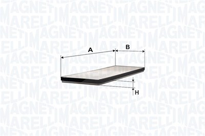 Magneti Marelli Filter, Innenraumluft [Hersteller-Nr. 350203061040] für Irmscher, Opel von MAGNETI MARELLI