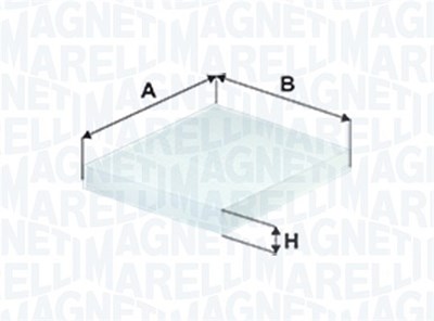 Magneti Marelli Filter, Innenraumluft [Hersteller-Nr. 350203061110] für Opel von MAGNETI MARELLI