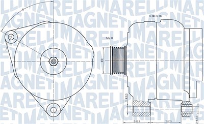 Magneti Marelli Generator [Hersteller-Nr. 063731501010] für Opel von MAGNETI MARELLI