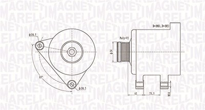 Magneti Marelli Generator [Hersteller-Nr. 063731559010] für BMW, Land Rover, Mg, Rover von MAGNETI MARELLI