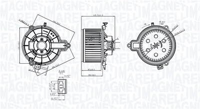 Magneti Marelli Innenraumgebläse [Hersteller-Nr. 069412733010] für Iveco von MAGNETI MARELLI