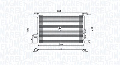Magneti Marelli Kondensator, Klimaanlage [Hersteller-Nr. 350203733000] für Alfa Romeo von MAGNETI MARELLI