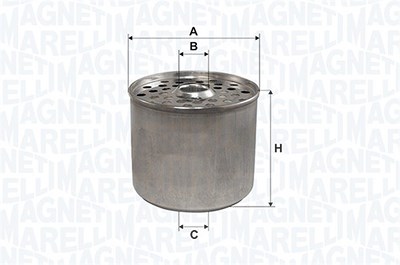 Magneti Marelli Kraftstofffilter [Hersteller-Nr. 152071760791] für Alfa Romeo, Aro, Audi, Citroën, Fiat, Ford, Gaz, Geo, Iveco, Jeep, Lada, Land Rover von MAGNETI MARELLI