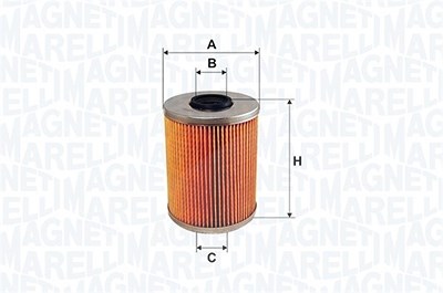 Magneti Marelli Kraftstofffilter [Hersteller-Nr. 152071760862] für Citroën, Jeep, Mitsubishi, Nissan, Opel, Renault, Suzuki, Vauxhall, Volvo von MAGNETI MARELLI