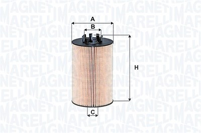 Magneti Marelli Kraftstofffilter [Hersteller-Nr. 152071760867] für Citroën, Fiat, Ford, Lancia, Peugeot, Volvo von MAGNETI MARELLI