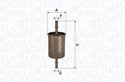 Magneti Marelli Kraftstofffilter [Hersteller-Nr. 153071762431] für Chevrolet, Gm Korea, Ssangyong von MAGNETI MARELLI