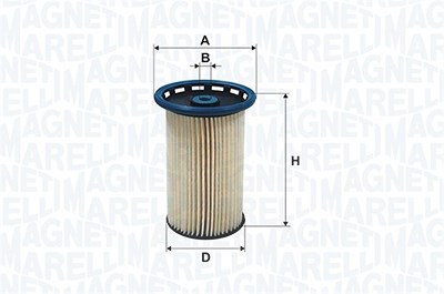 Magneti Marelli Kraftstofffilter [Hersteller-Nr. 153071762475] für Audi, Seat, Skoda, VW von MAGNETI MARELLI