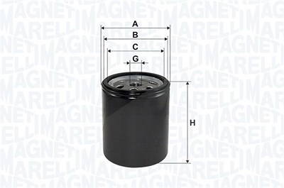 Magneti Marelli Kraftstofffilter [Hersteller-Nr. 153071762559] für Toyota von MAGNETI MARELLI
