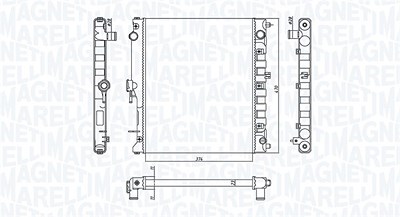 Magneti Marelli Kühler, Motorkühlung [Hersteller-Nr. 350213192700] für Suzuki von MAGNETI MARELLI