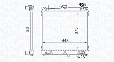 Magneti Marelli Kühler, Motorkühlung [Hersteller-Nr. 350213192700] für Suzuki von MAGNETI MARELLI