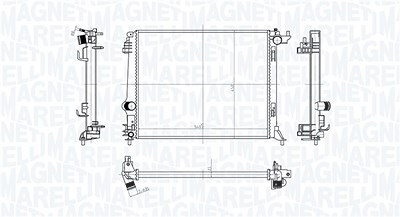 Magneti Marelli Kühler, Motorkühlung [Hersteller-Nr. 350213207500] für Renault von MAGNETI MARELLI