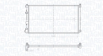 Magneti Marelli Kühler, Motorkühlung [Hersteller-Nr. 350213209500] für Nissan, Opel, Renault, Vauxhall von MAGNETI MARELLI