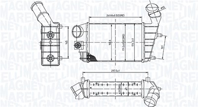 Magneti Marelli Ladeluftkühler [Hersteller-Nr. 351319204460] für Alfa Romeo von MAGNETI MARELLI