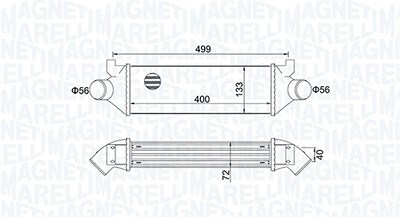 Magneti Marelli Ladeluftkühler [Hersteller-Nr. 351319204960] für Ford von MAGNETI MARELLI