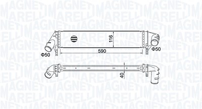 Magneti Marelli Ladeluftkühler [Hersteller-Nr. 351319205260] für Dacia von MAGNETI MARELLI