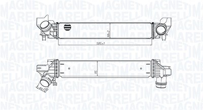 Magneti Marelli Ladeluftkühler [Hersteller-Nr. 351319205450] für Mini von MAGNETI MARELLI