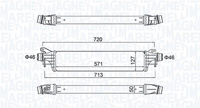 Magneti Marelli Ladeluftkühler [Hersteller-Nr. 351319205870] für Opel, Vauxhall von MAGNETI MARELLI