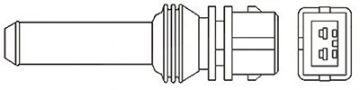 Magneti Marelli Lambdasonde [Hersteller-Nr. 466016355078] für Alfa Romeo, Audi, Ferrari, Fiat, Hyundai, Jaguar, Lada, Lancia, Saab, Seat, Skoda, Volvo von MAGNETI MARELLI