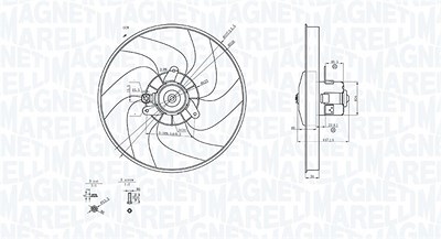 Magneti Marelli Lüfter, Motorkühlung [Hersteller-Nr. 069422756010] für Citroën, Peugeot von MAGNETI MARELLI