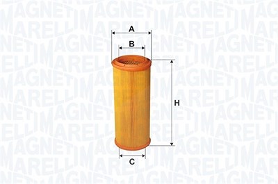 Magneti Marelli Luftfilter [Hersteller-Nr. 152071760830] für Audi, Seat, VW von MAGNETI MARELLI