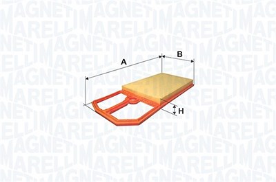 Magneti Marelli Luftfilter [Hersteller-Nr. 153071760224] für Citroën, Mini, Peugeot von MAGNETI MARELLI