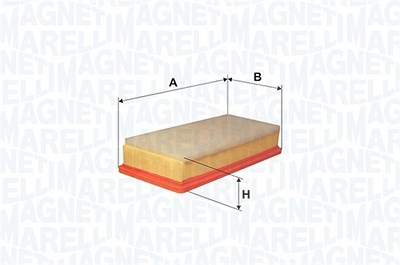 Magneti Marelli Luftfilter [Hersteller-Nr. 153071760244] für Audi von MAGNETI MARELLI