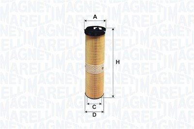 Magneti Marelli Luftfilter [Hersteller-Nr. 153071760658] für Mercedes-Benz von MAGNETI MARELLI