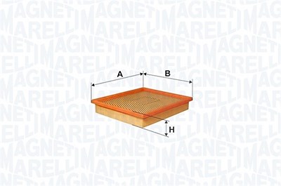 Magneti Marelli Luftfilter [Hersteller-Nr. 153071762374] für Fiat, Lancia von MAGNETI MARELLI