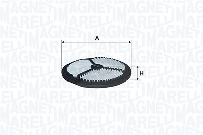 Magneti Marelli Luftfilter [Hersteller-Nr. 153071762546] für Daewoo von MAGNETI MARELLI