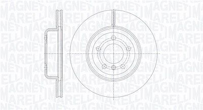 Magneti Marelli 1x Bremsscheibe [Hersteller-Nr. 361302040799] für BMW von MAGNETI MARELLI