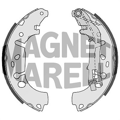 Magneti Marelli Bremsbacke [Hersteller-Nr. 360219196370] für Fiat, Opel von MAGNETI MARELLI