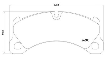 Magneti Marelli Bremsbelagsatz, Scheibenbremse [Hersteller-Nr. 363700465026] für Porsche von MAGNETI MARELLI