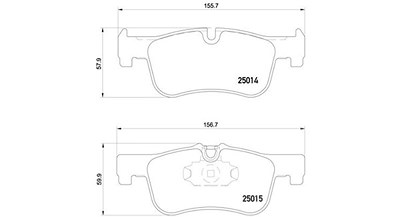 Magneti Marelli Bremsbelagsatz, Scheibenbremse [Hersteller-Nr. 363700506078] für BMW von MAGNETI MARELLI