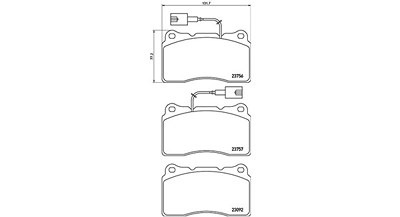Magneti Marelli Bremsbelagsatz, Scheibenbremse [Hersteller-Nr. 363700523154] für Alfa Romeo von MAGNETI MARELLI