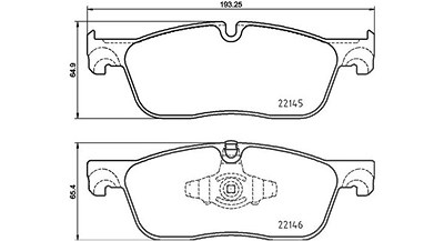 Magneti Marelli Bremsbelagsatz, Scheibenbremse [Hersteller-Nr. 363700544026] für Jaguar, Land Rover von MAGNETI MARELLI