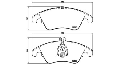 Magneti Marelli Bremsbelagsatz, Scheibenbremse [Hersteller-Nr. 363700550069] für Mercedes-Benz von MAGNETI MARELLI