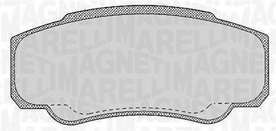Magneti Marelli Bremsbelagsatz, Scheibenbremse [Hersteller-Nr. 363916060188] für Citroën, Fiat, Peugeot von MAGNETI MARELLI