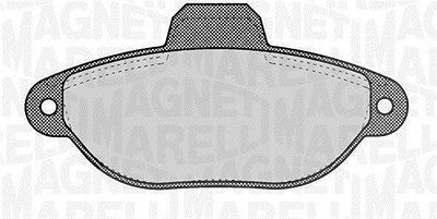 Magneti Marelli Bremsbelagsatz, Scheibenbremse [Hersteller-Nr. 363916060220] für Fiat, Lancia, Zastava von MAGNETI MARELLI