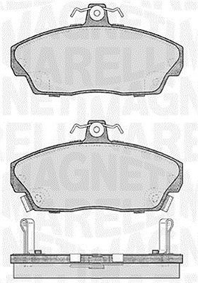 Magneti Marelli Bremsbelagsatz, Scheibenbremse [Hersteller-Nr. 363916060484] für Honda, Land Rover, Mg, Rover von MAGNETI MARELLI