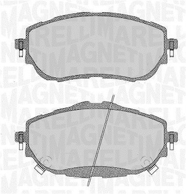 Magneti Marelli Bremsbelagsatz, Scheibenbremse [Hersteller-Nr. 363916060708] für Toyota von MAGNETI MARELLI