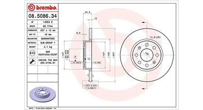 Magneti Marelli Bremsscheibe [Hersteller-Nr. 360406064800] für Opel, Vauxhall von MAGNETI MARELLI