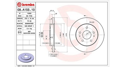 Magneti Marelli Bremsscheibe [Hersteller-Nr. 360406065700] für Daihatsu von MAGNETI MARELLI