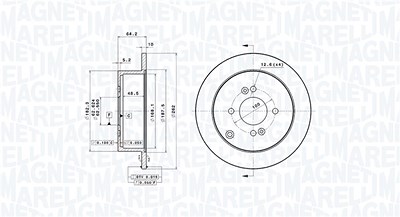 Magneti Marelli Bremsscheibe [Hersteller-Nr. 360406092500] für Hyundai, Kia von MAGNETI MARELLI