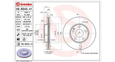 Magneti Marelli Bremsscheibe [Hersteller-Nr. 360406108401] für Mercedes-Benz von MAGNETI MARELLI