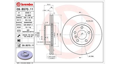 Magneti Marelli Bremsscheibe [Hersteller-Nr. 360406119801] für BMW von MAGNETI MARELLI