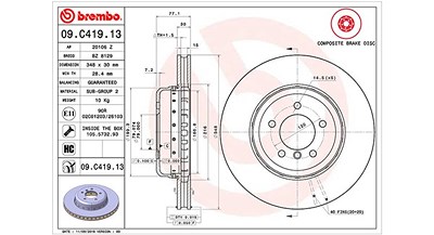 Magneti Marelli 1x Bremsscheibe [Hersteller-Nr. 360406133804] für BMW von MAGNETI MARELLI