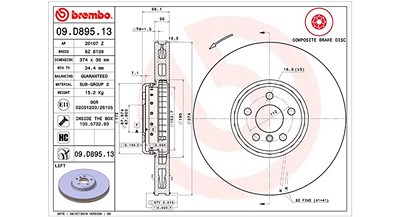 Magneti Marelli Bremsscheibe [Hersteller-Nr. 360406133904] für BMW von MAGNETI MARELLI