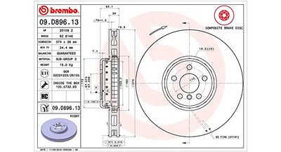 Magneti Marelli Bremsscheibe [Hersteller-Nr. 360406134004] für BMW von MAGNETI MARELLI