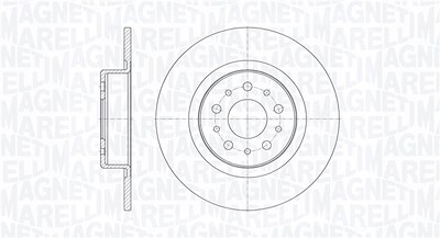 Magneti Marelli Bremsscheibe [Hersteller-Nr. 361302040139] für Alfa Romeo von MAGNETI MARELLI